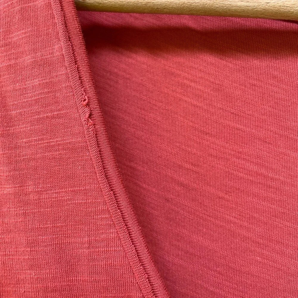 Garnet Hill Organic Pima Cotton Tank Dress Burnt Orange Scoop Neck M - Picture 5 of 8
